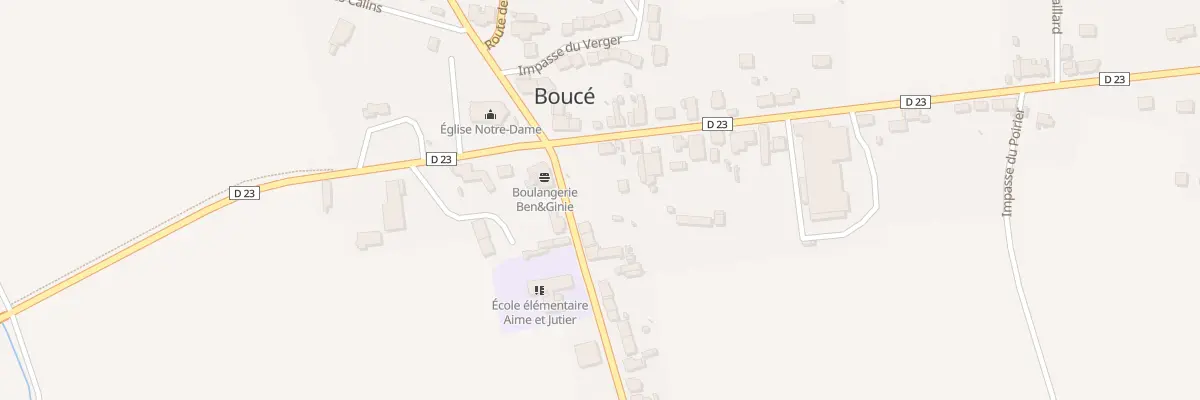 Plan du 3 Rte de Montaigu à Boucé