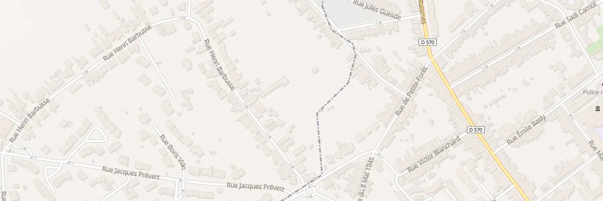 Plan du 24 Rue Henri Barbusse à Petite-Forêt
