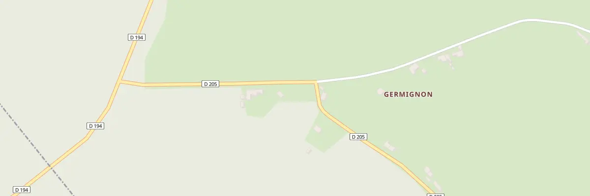 Plan du 100 Germignon à Thianges