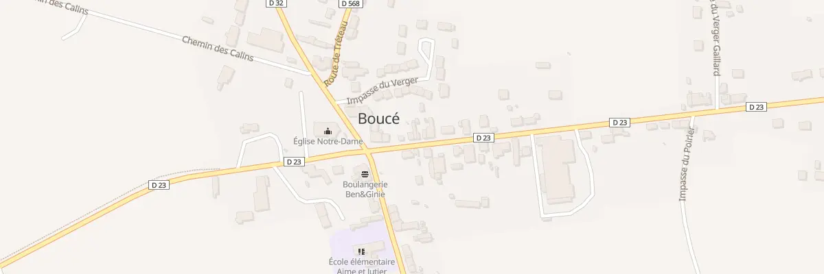 Plan du 5 Rte de Cindré à Boucé