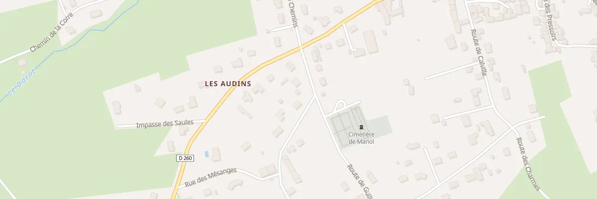 Plan du 6 Rte des Guillemottes à Mariol