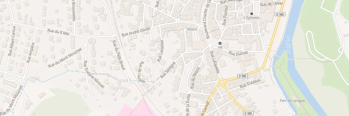 Plan du 8 Rue Sevigne à Langeac
