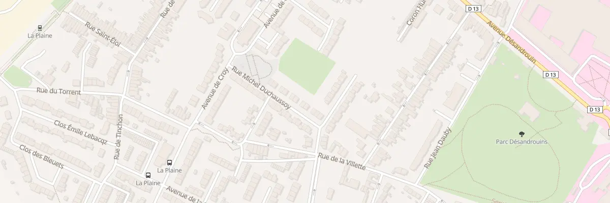 Plan du 14 Rue Michel Duchaussoy à Valenciennes