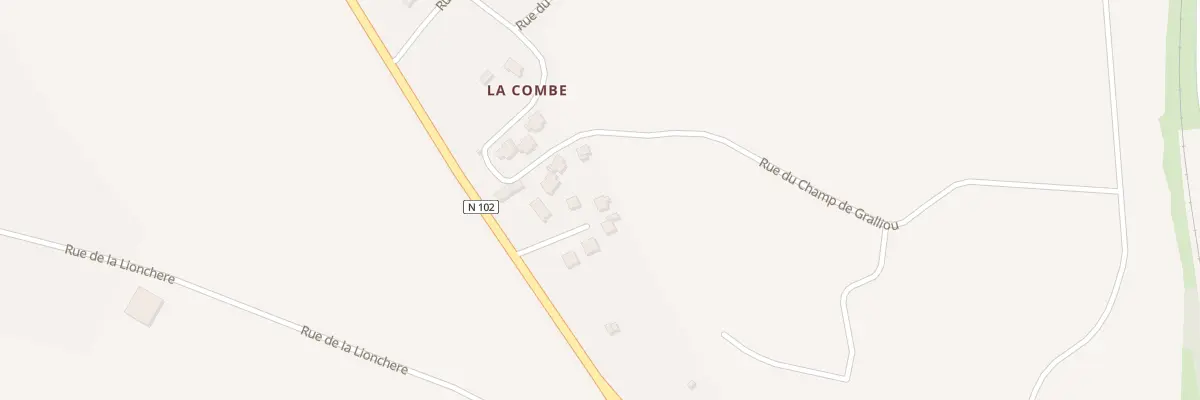 Plan du 63 Imp de la Combe à Salzuit