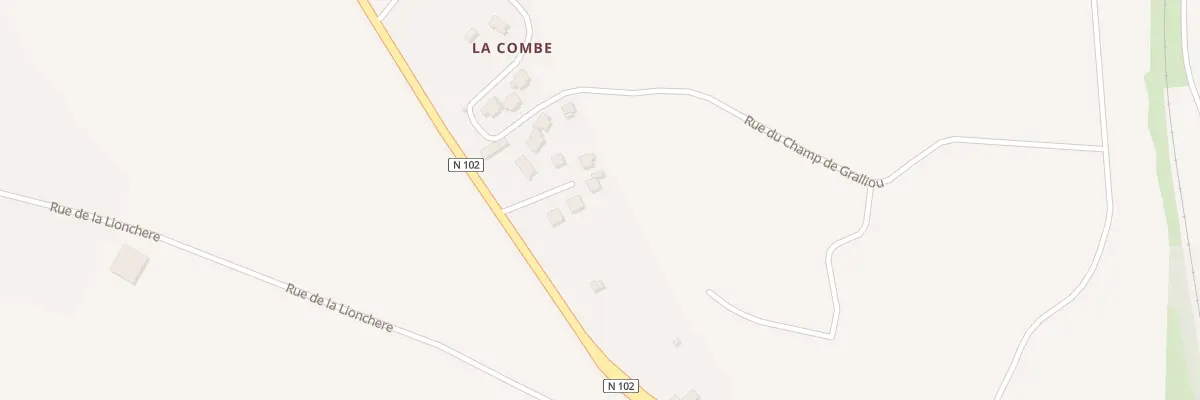 Plan du 64 Imp de la Combe à Salzuit
