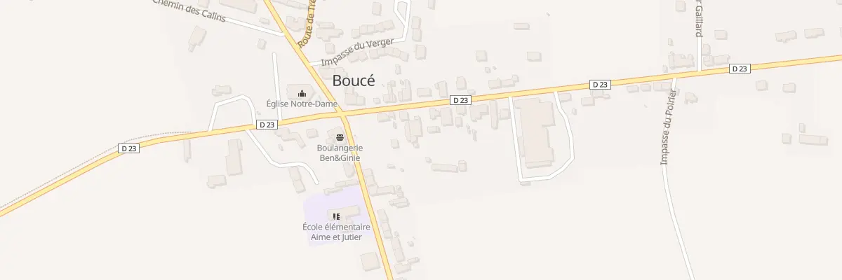 Plan du 6 Rte de Cindré à Boucé