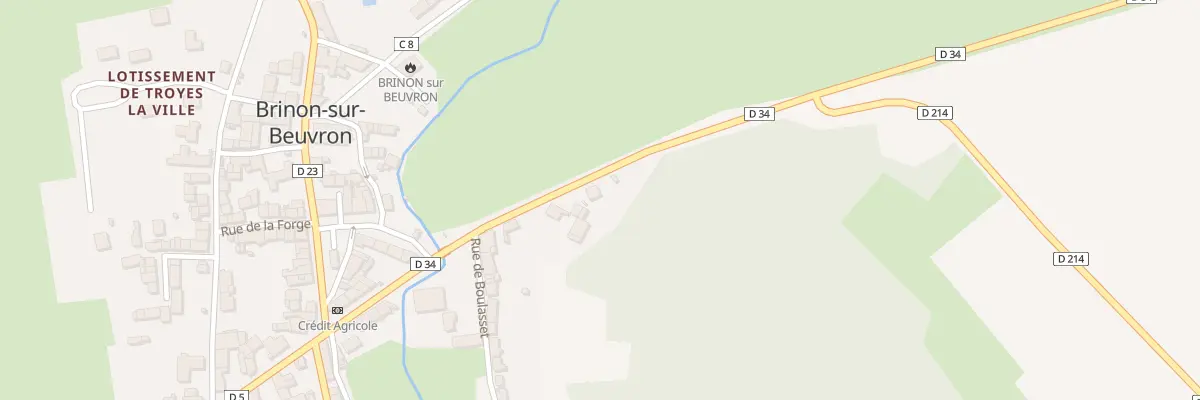 Plan du 16 Rue de Veaupoule à Brinon-sur-Beuvron