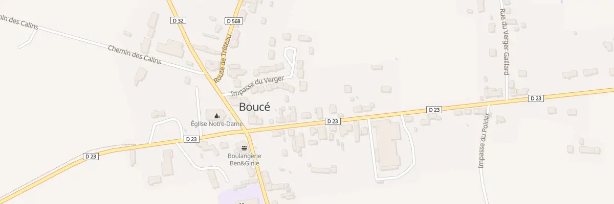 Plan du 13 Rte de Cindré à Boucé