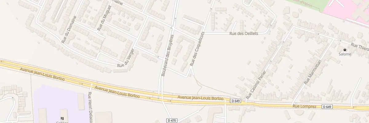 Plan du 3 Rue des Coquelicots à Valenciennes