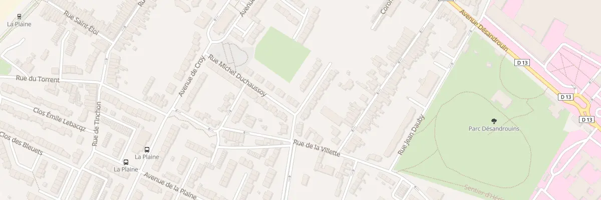 Plan du 22 Rue Michel Duchaussoy à Valenciennes