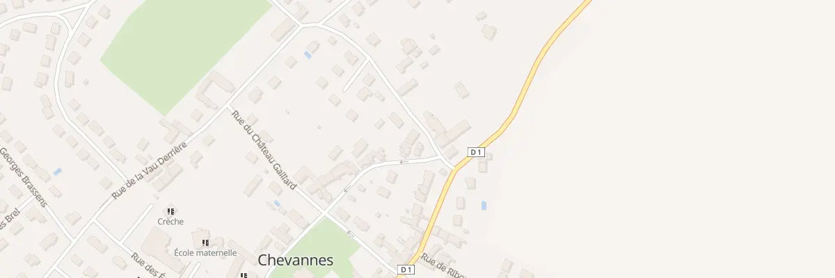 Plan du 1 Rue de Baulches à Chevannes