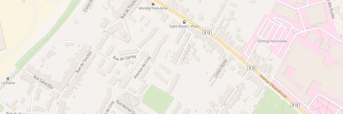 Plan du 26 Av Desandrouins Cour Lomprez à Valenciennes