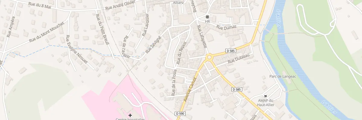 Plan du 2 Rue du Repos à Langeac