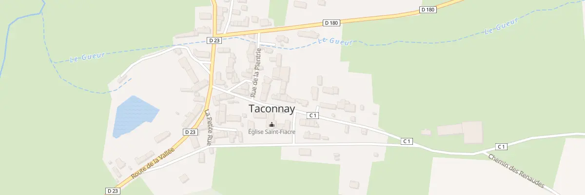 Plan du 40 Le Bourg à Taconnay