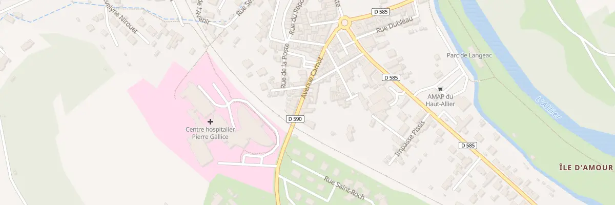 Plan du 1184 Av Carnot à Langeac