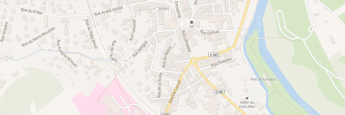 Plan du 9003 Rue du Repos à Langeac