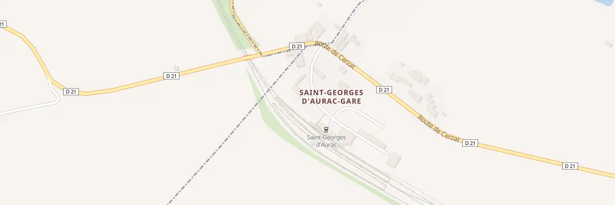 Plan du 5154 Saint Georges d’Aurac à Mazeyrat-d’Allier