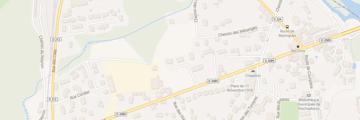 Plan du 22 Rte de Clermont à Peschadoires