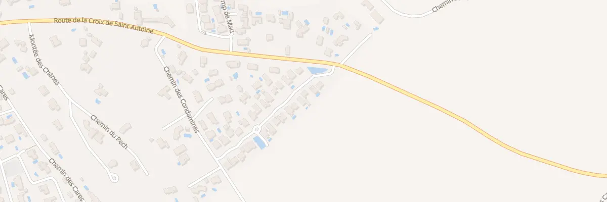 Plan de la Rue de la Croix St Antoine à Bélarga
