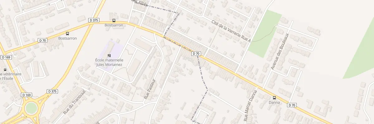 Plan du 60 Rue Gilbert Bostsarron à Raismes
