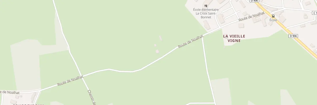 Plan du 10 Rte de Noalhat à Paslières
