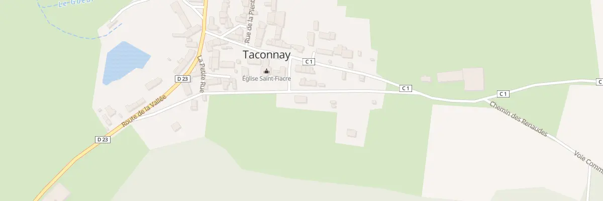 Plan du 7 Rte des Rouches à Taconnay