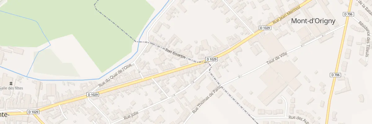 Plan du 1B Rue Courtin à Origny-Sainte-Benoite