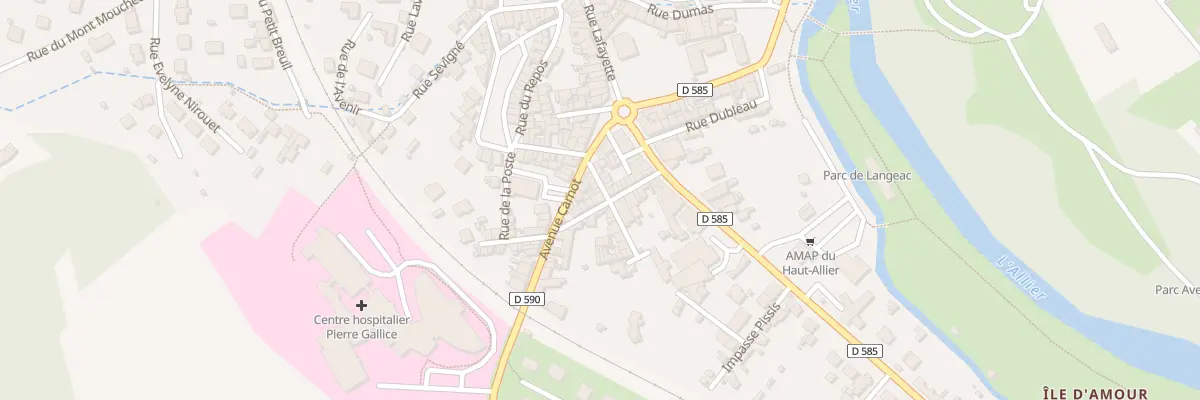 Plan du 19 Rue Dioudonnat à Langeac