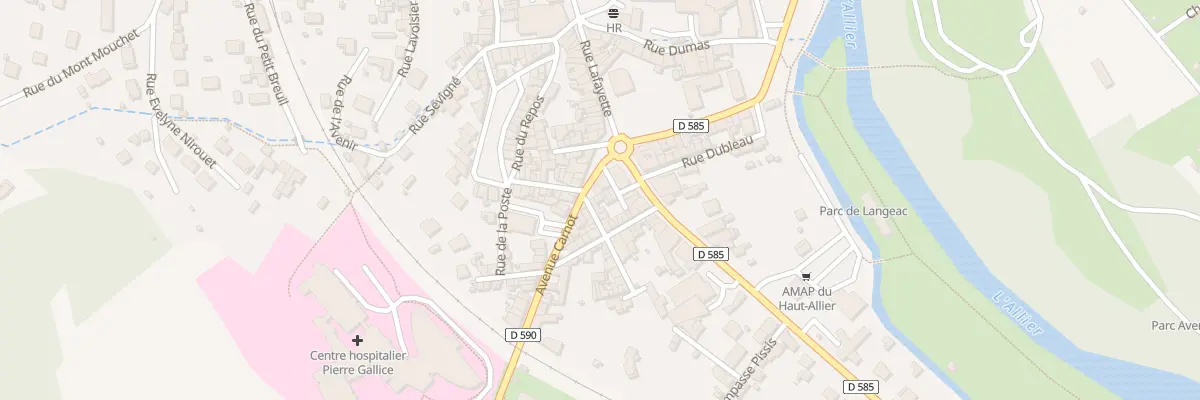 Plan du 1162 Av Carnot à Langeac