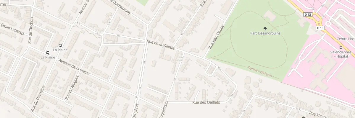 Plan du 19 Rue des Coquelicots à Valenciennes