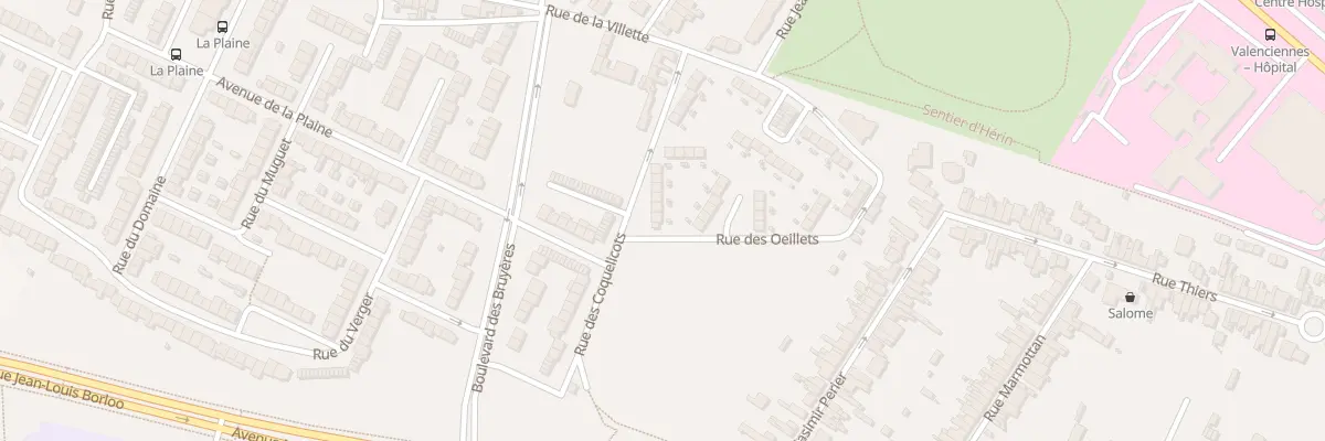 Plan du 6 Rue des Coquelicots à Valenciennes