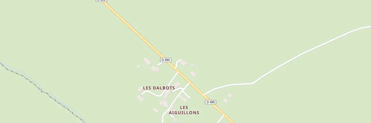 Plan du 1 Rte des Dalbots à Bost