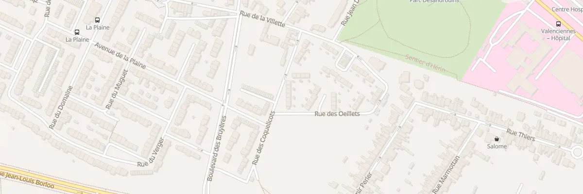 Plan du 10 Rue des Coquelicots à Valenciennes