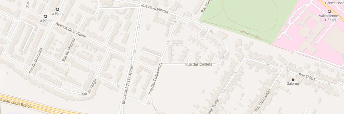 Plan du 8 Rue des Coquelicots à Valenciennes