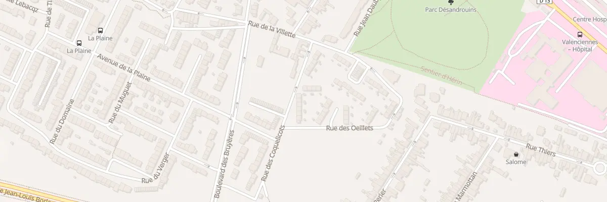 Plan du 14 Rue des Coquelicots à Valenciennes