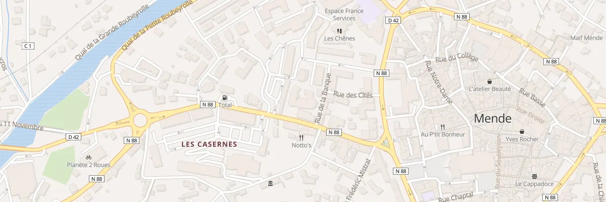 Plan du 12B Av Maréchal Foch à Mende
