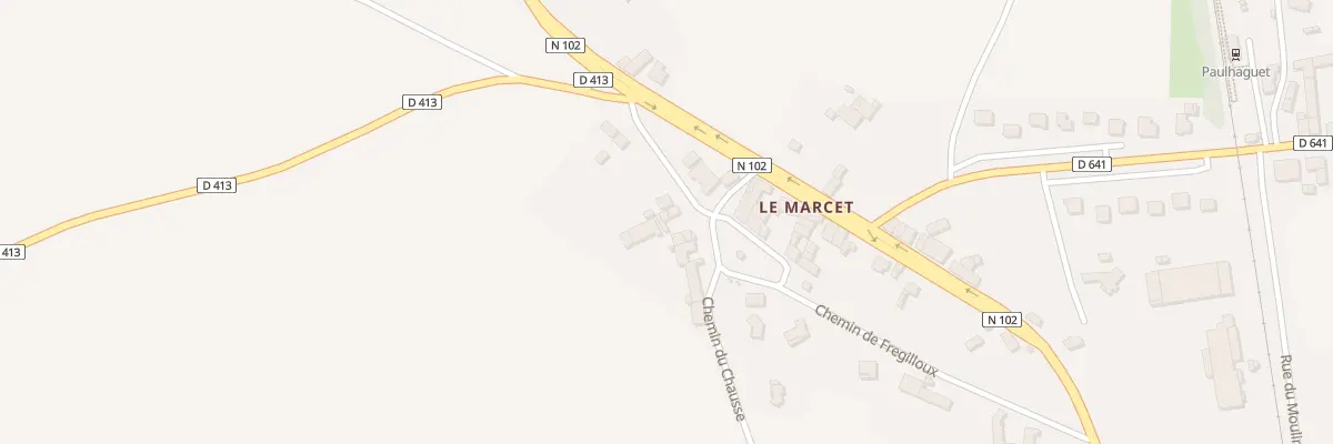 Plan du 5083A Le Marcet à Salzuit