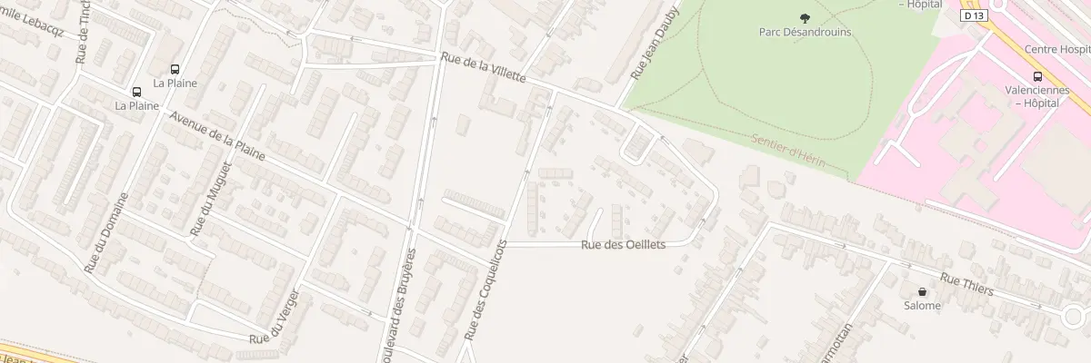 Plan du 18 Rue des Coquelicots à Valenciennes