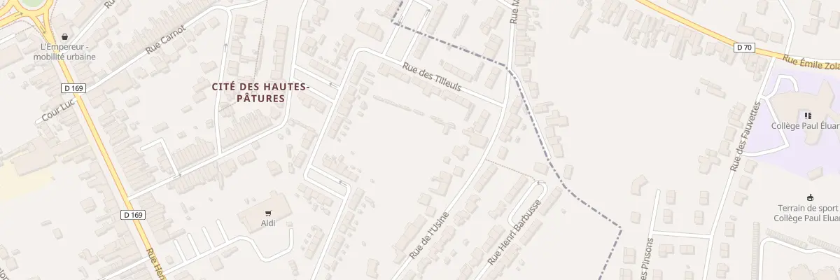 Plan du 419 Rue de l’Usine à Raismes
