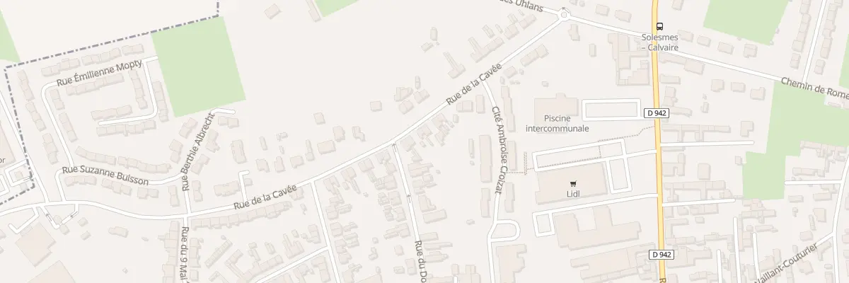 Plan du 27 Rue de la Cavée à Solesmes