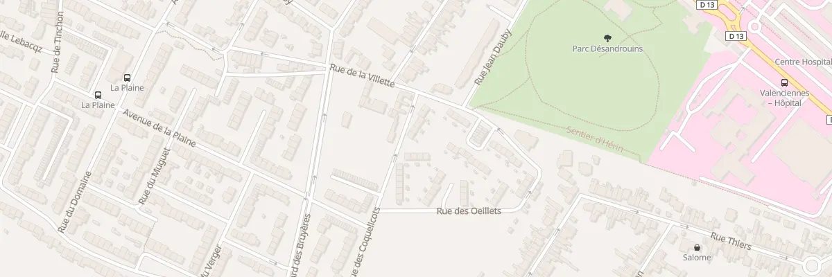 Plan du 26 Rue des Coquelicots à Valenciennes