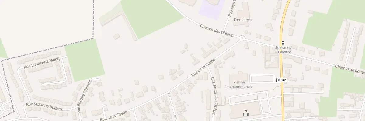 Plan du 22 Rue de la Cavée à Solesmes