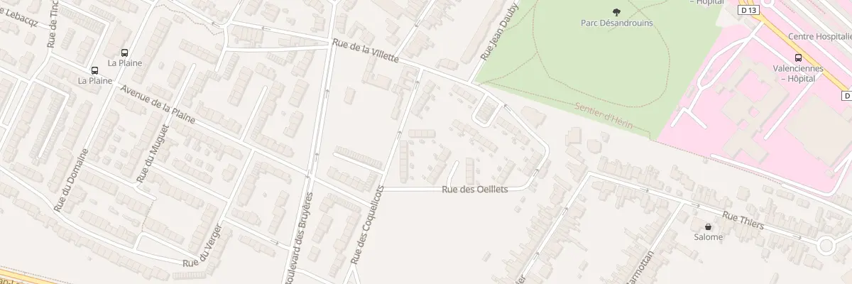 Plan du 22 Rue des Coquelicots à Valenciennes