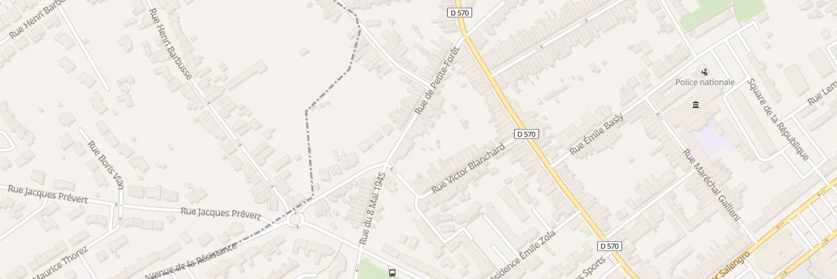 Plan du 20 Rue de Petite-Foret à Anzin