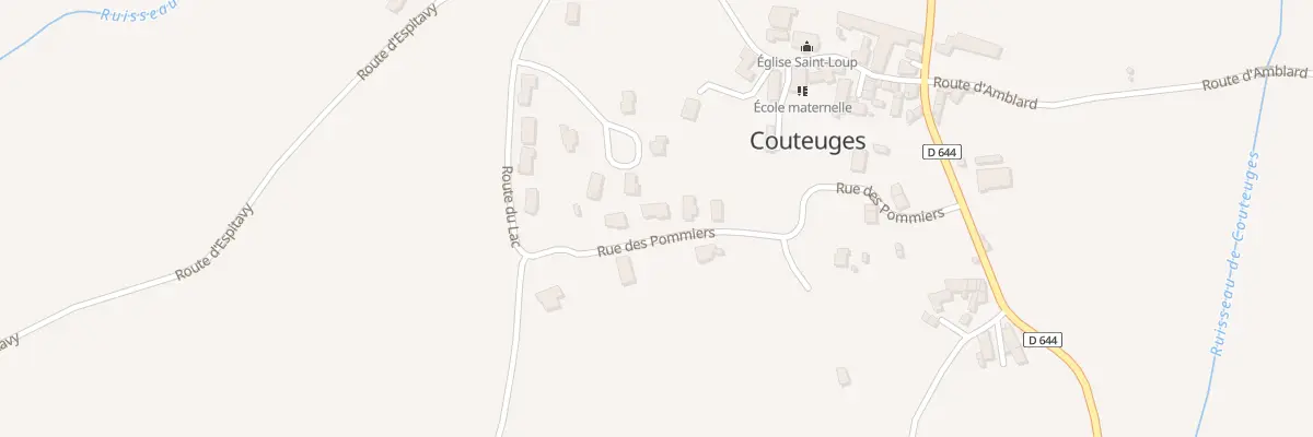 Plan du 9002 Le Bourg à Couteuges