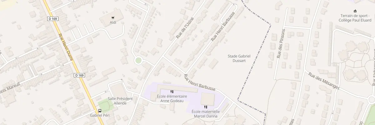 Plan du 7 Rue Henri Barbusse à Raismes