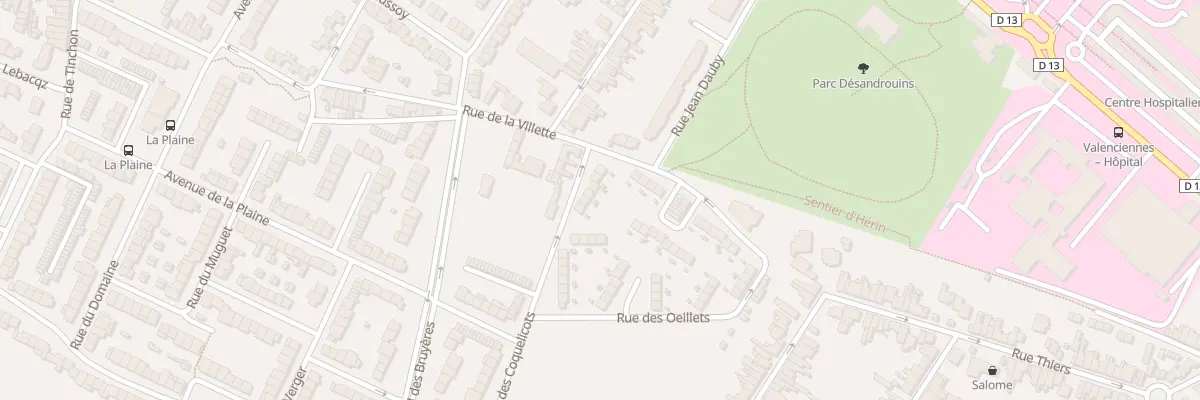 Plan du 30 Rue des Coquelicots à Valenciennes