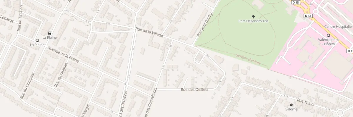Plan du 28 Rue des Coquelicots à Valenciennes