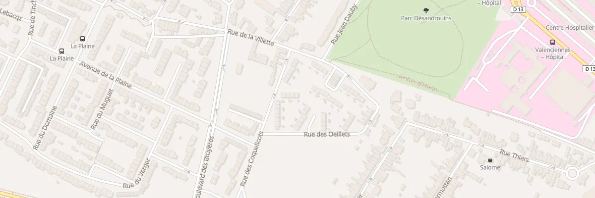 Plan du 24 Rue des Coquelicots à Valenciennes