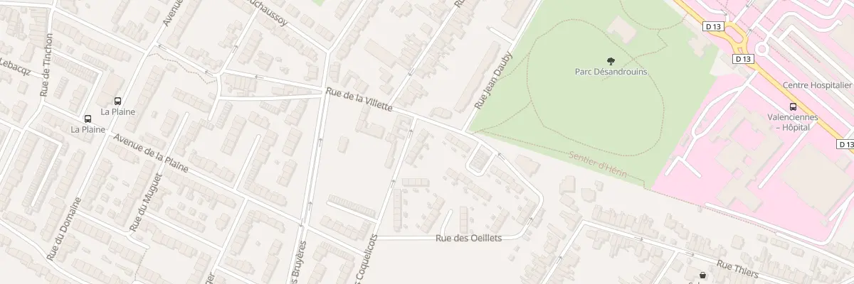 Plan du 34 Rue des Coquelicots à Valenciennes